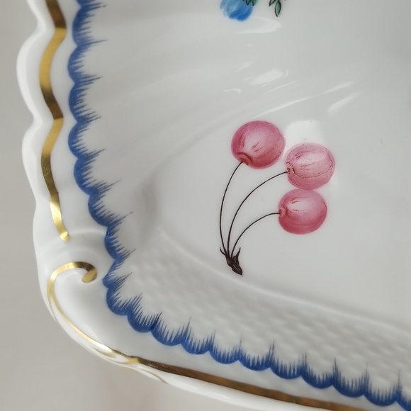 Vintage Richard Ginori Italy Scalloped Shell Fruits Serving Platter - Picture 9 of 15